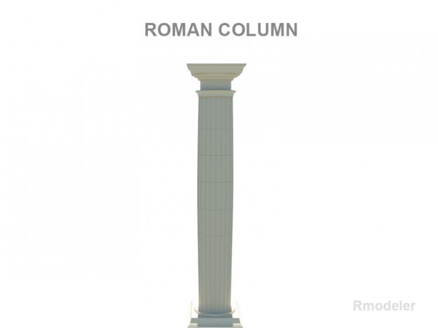 Roman Column 3D model_1