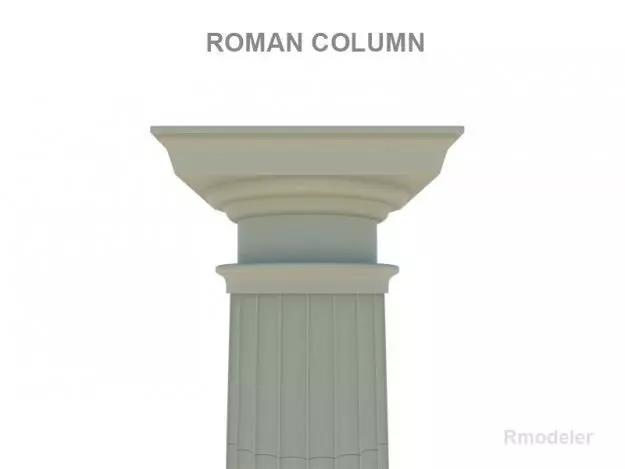 Roman Column 3D model_0