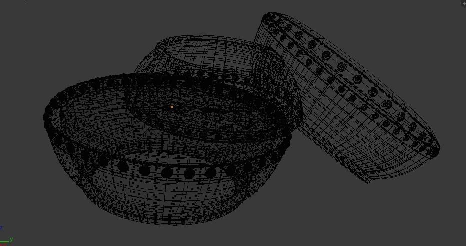 kompang three wooden drums 3D model_5