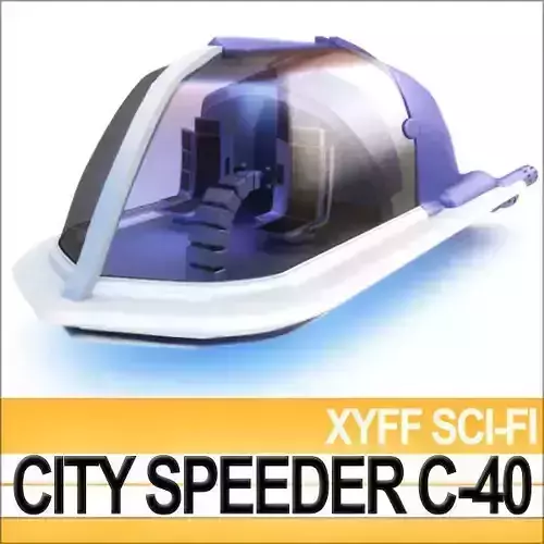 Xyff Sci-Fi City Speeder C 40 3D model
