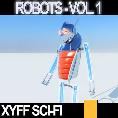 Xyff Sci-Fi Robots Vol 1 Kyklo HrBrt 3D model_9