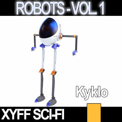 Xyff Sci-Fi Robots Vol 1 Kyklo HrBrt 3D model_4