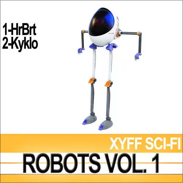 Xyff Sci-Fi Robots Vol 1 Kyklo HrBrt 3D model_0