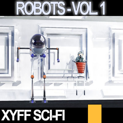 Xyff Sci-Fi Robots Vol 1 Kyklo HrBrt 3D model_3