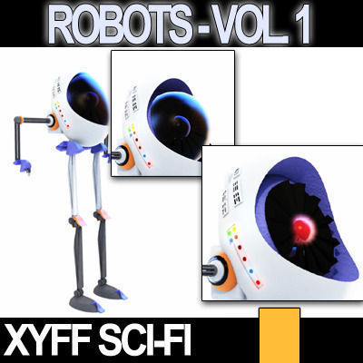 Xyff Sci-Fi Robots Vol 1 Kyklo HrBrt 3D model_2