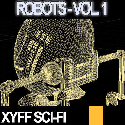 Xyff Sci-Fi Robots Vol 1 Kyklo HrBrt 3D model_11