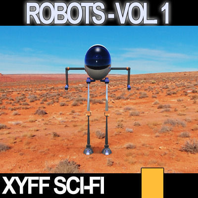 Xyff Sci-Fi Robots Vol 1 Kyklo HrBrt 3D model_7