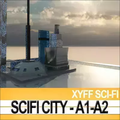 Xyff SciFi City A1 and A2 3D model