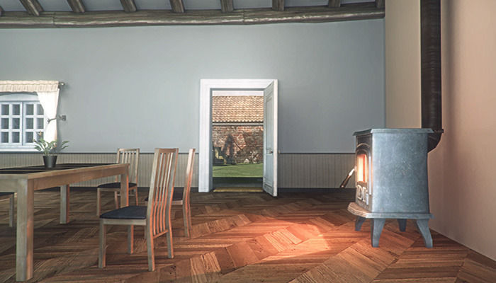 Windmill Apartment Low-poly 3D model_7