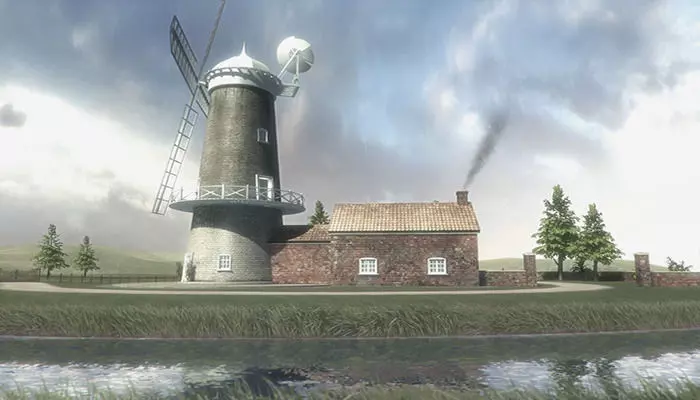 Windmill Apartment Low-poly 3D model_0