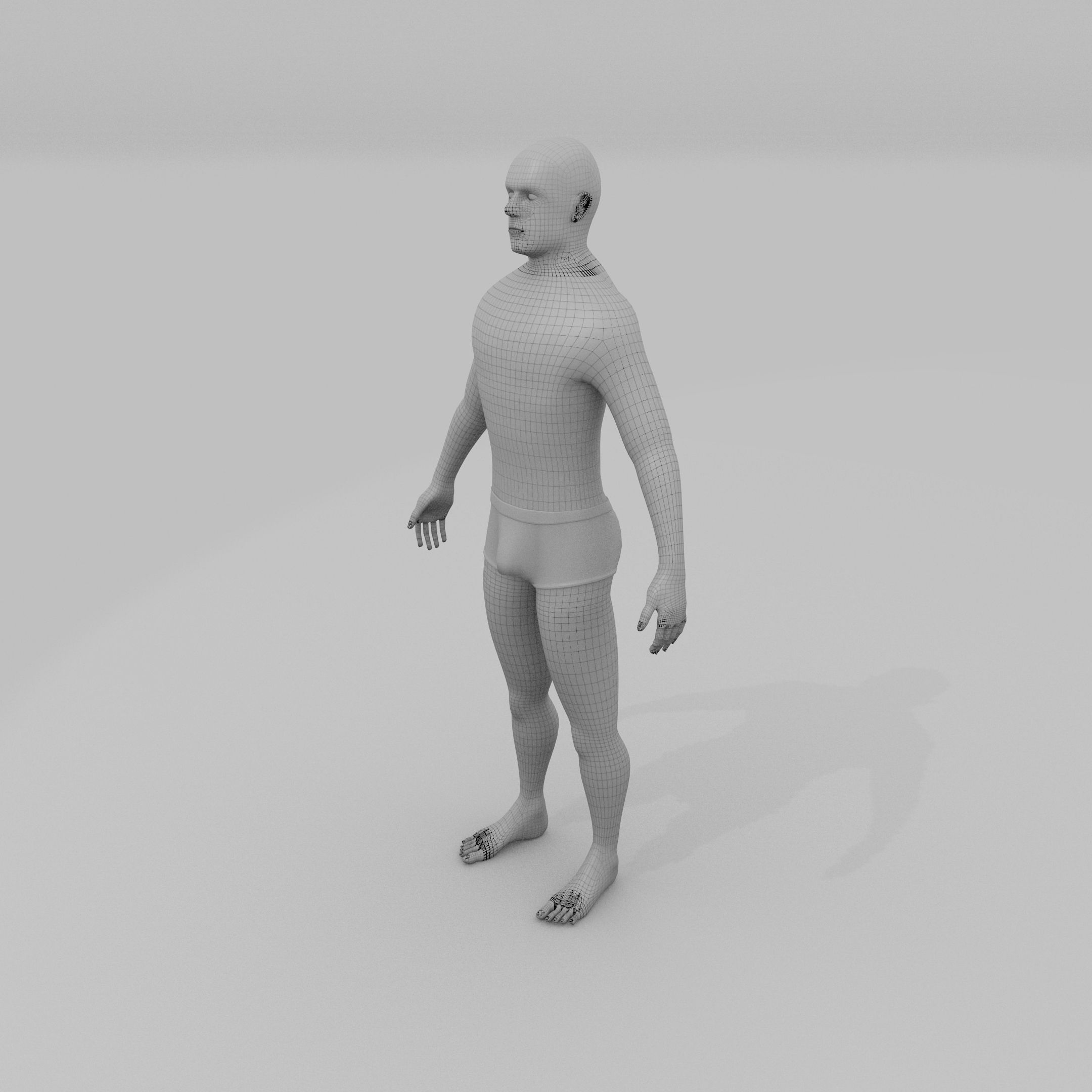 8K Realistic Human Male Man Low-poly 3D model_22