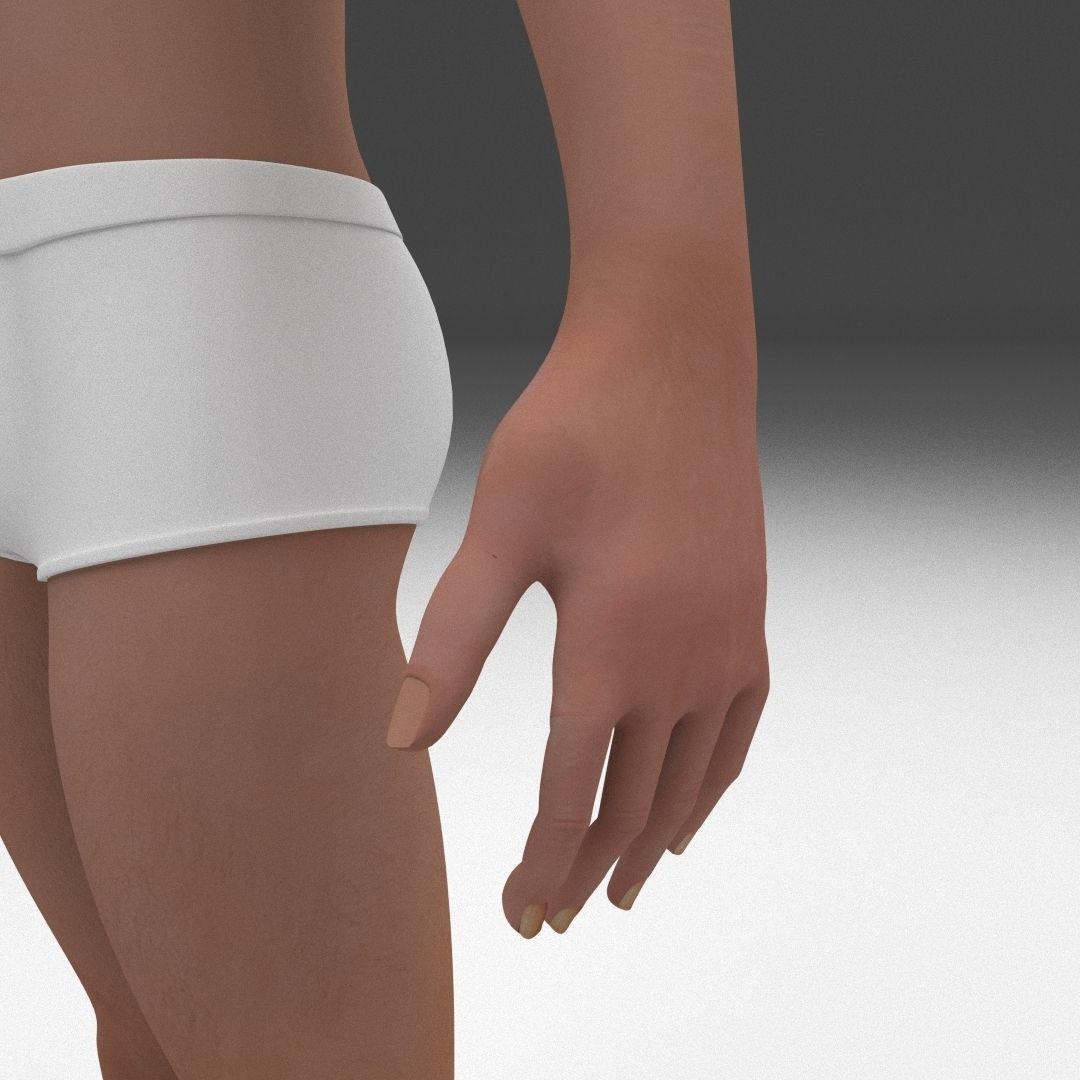 8K Realistic Human Male Man Low-poly 3D model_16