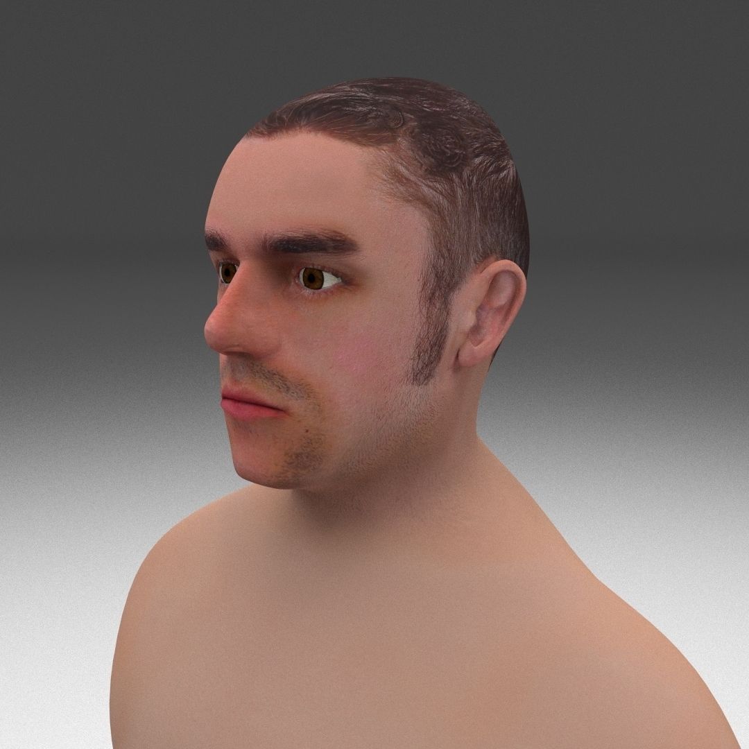 8K Realistic Human Male Man Low-poly 3D model_11