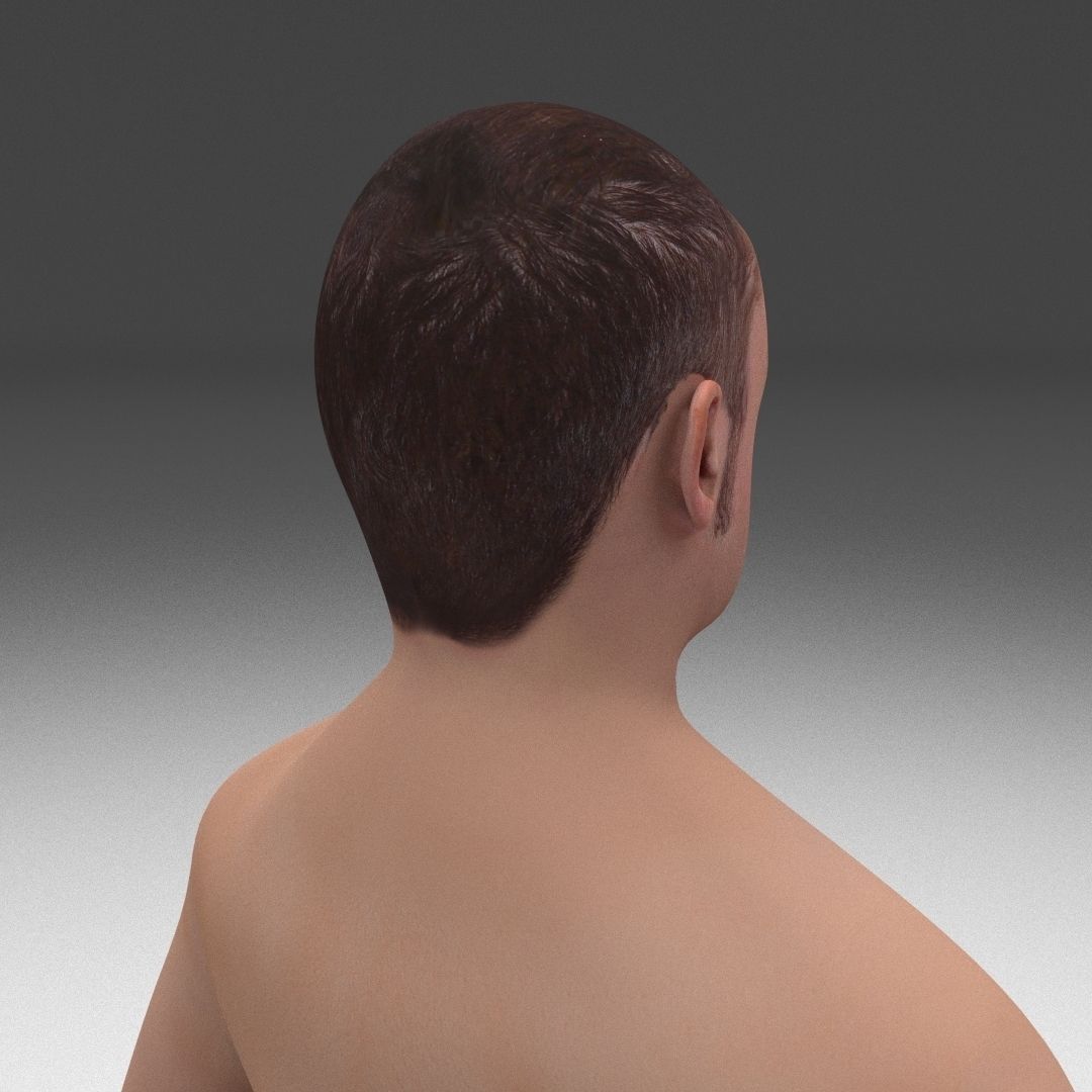 8K Realistic Human Male Man Low-poly 3D model_6