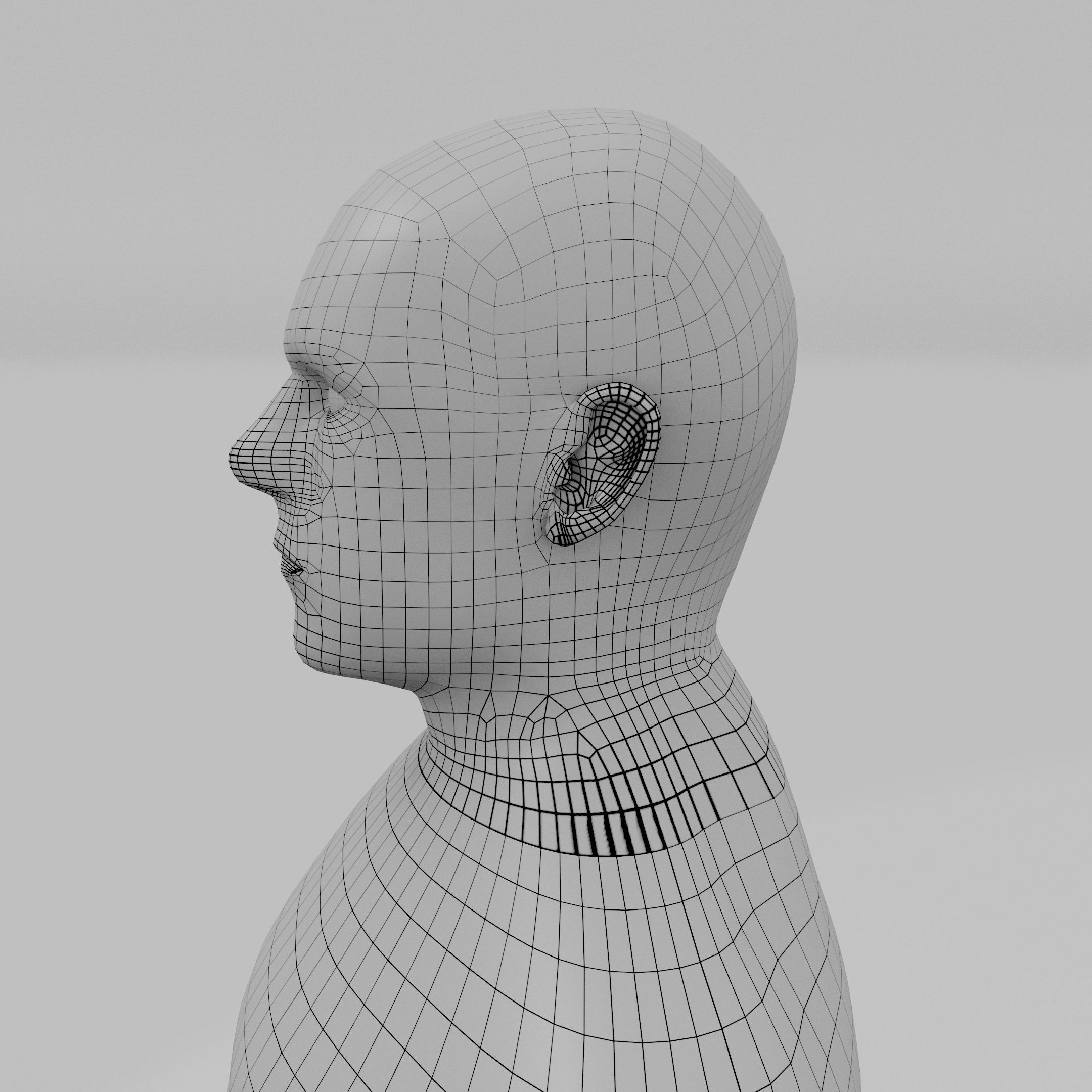 8K Realistic Human Male Man Low-poly 3D model_19