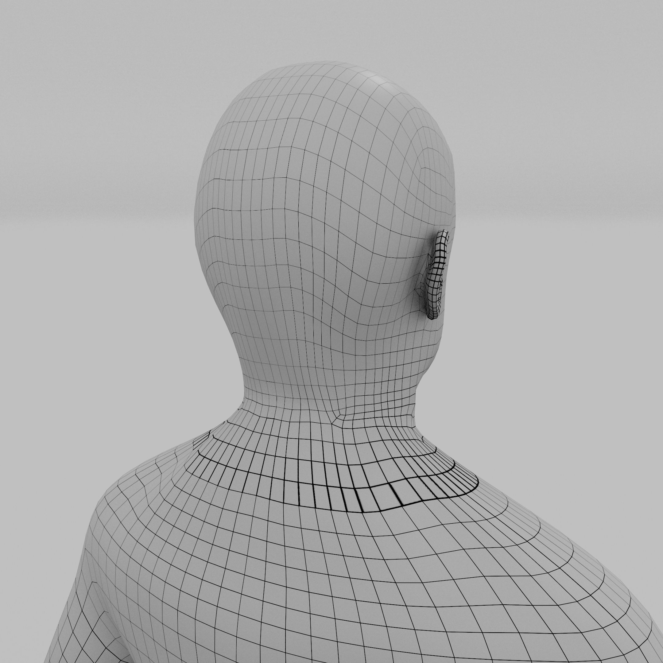 8K Realistic Human Male Man Low-poly 3D model_21