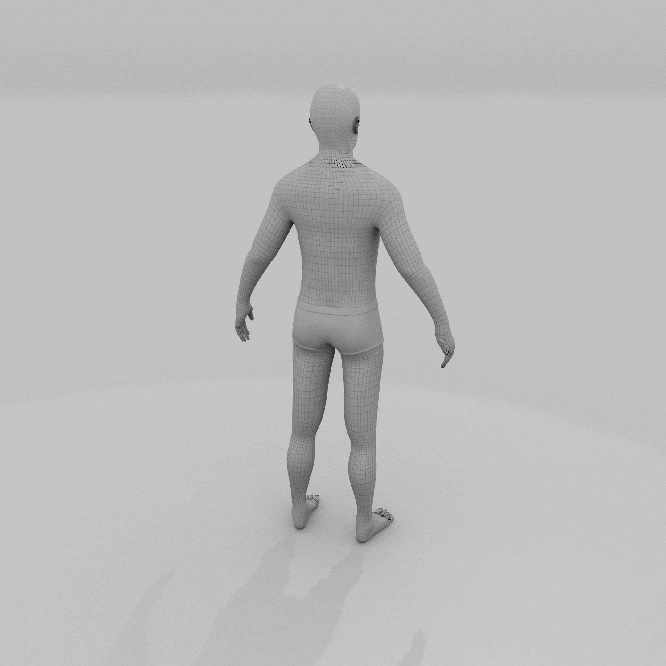 8K Realistic Human Male Man Low-poly 3D model_17