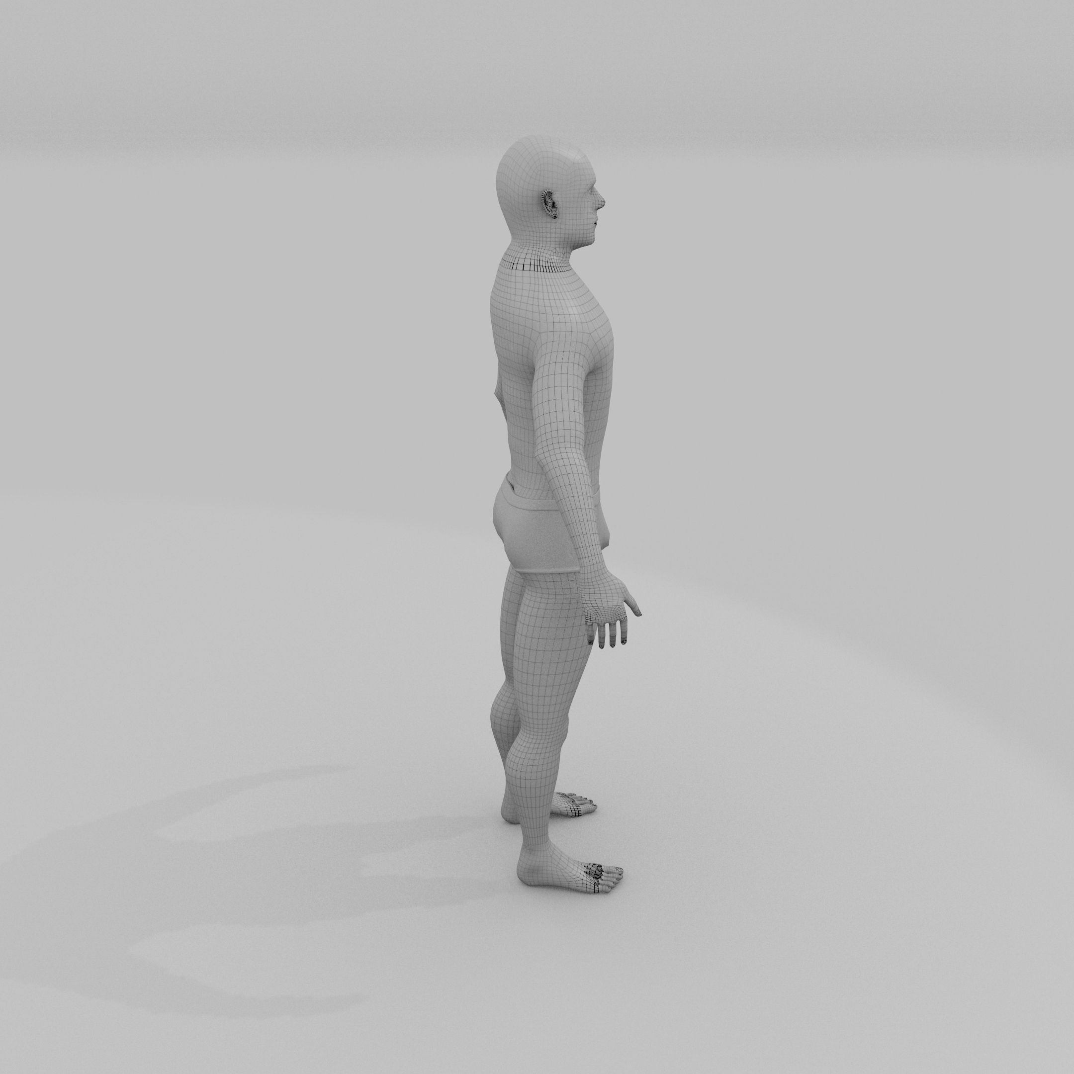 8K Realistic Human Male Man Low-poly 3D model_20