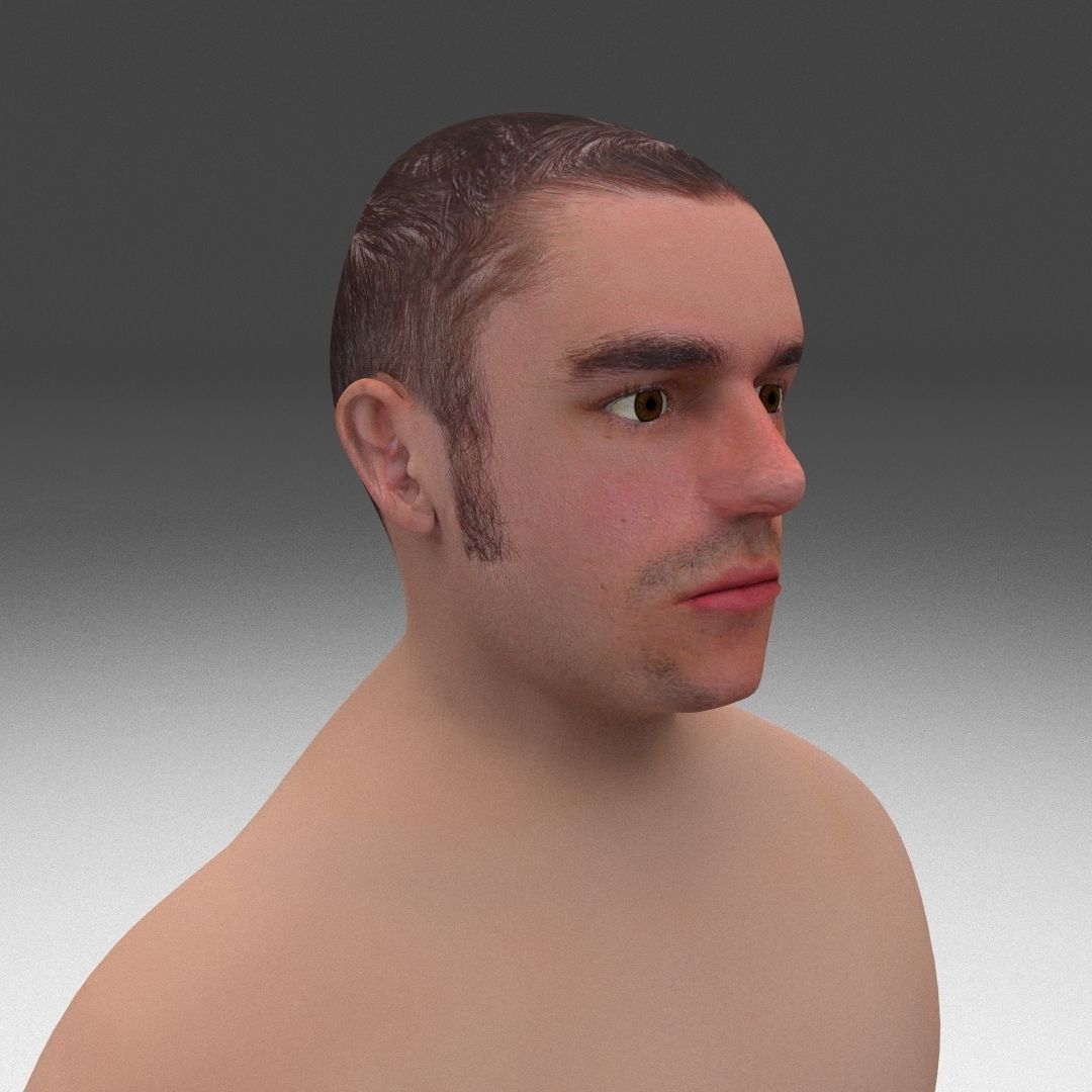 8K Realistic Human Male Man Low-poly 3D model_13