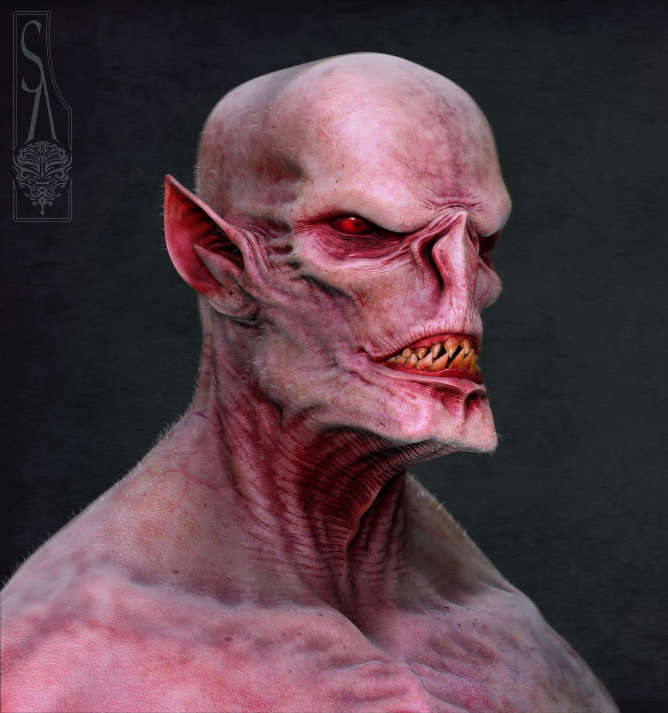 Bat Character 3D model_1