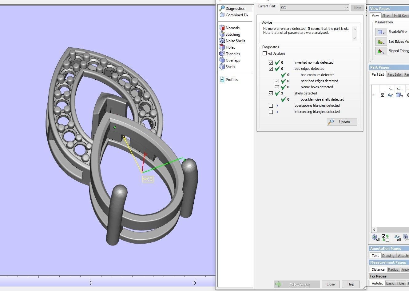 Pendant  Design Pear Shape Ruby Gem With Diamonds - CC123B 3D print model_27