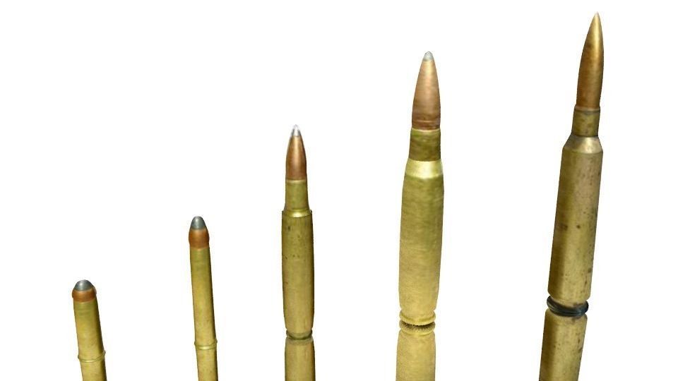 Bullet Collection bullets in powerpoint presentation Low-poly 3D model_1