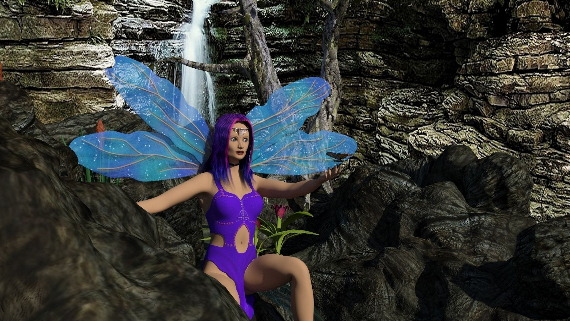 A Purple Fairys  Tale 3D model_6