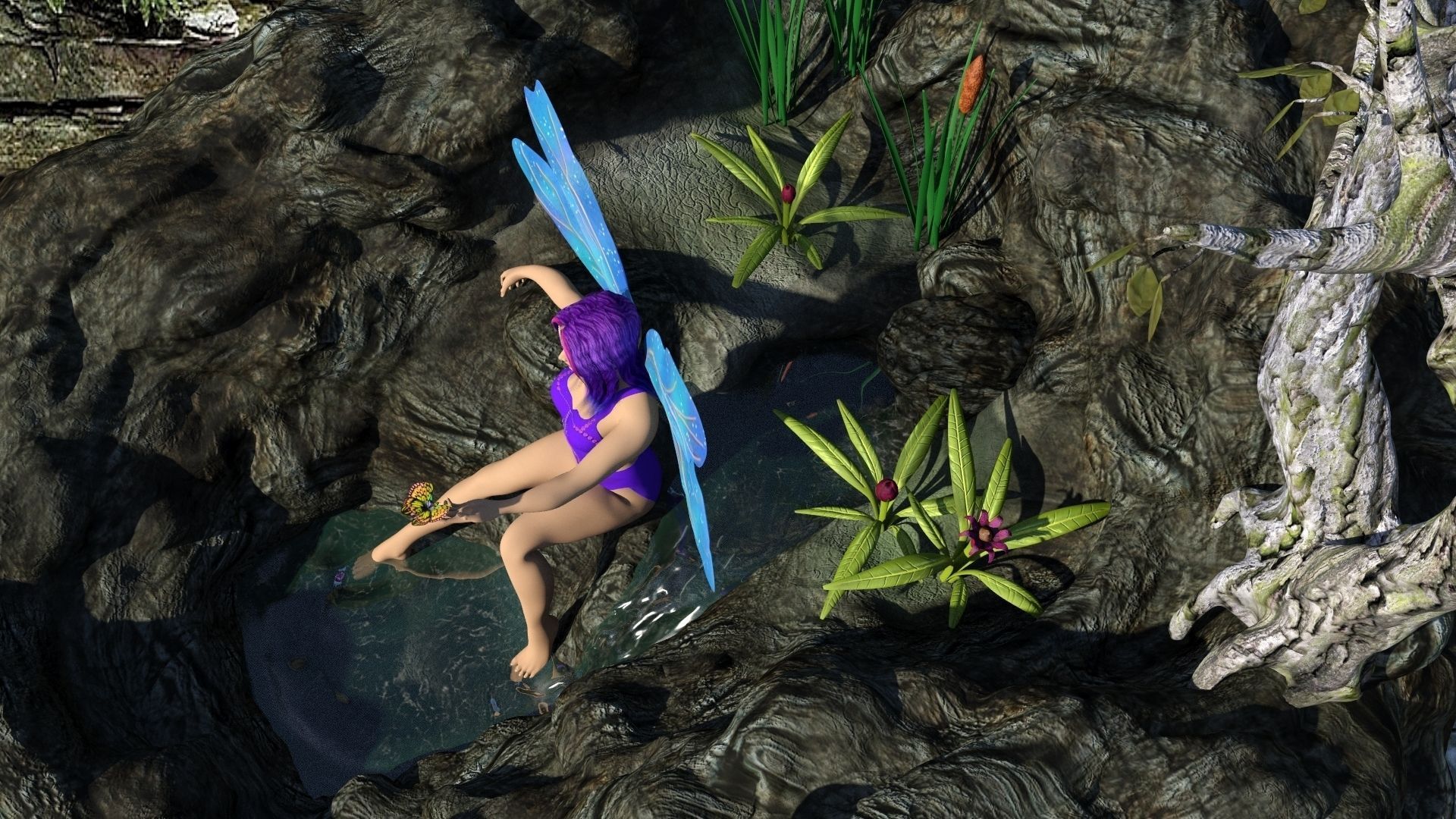 A Purple Fairys  Tale 3D model_5