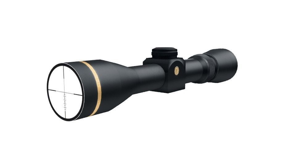 Scope rifle with dot in middle Low-poly 3D model_0