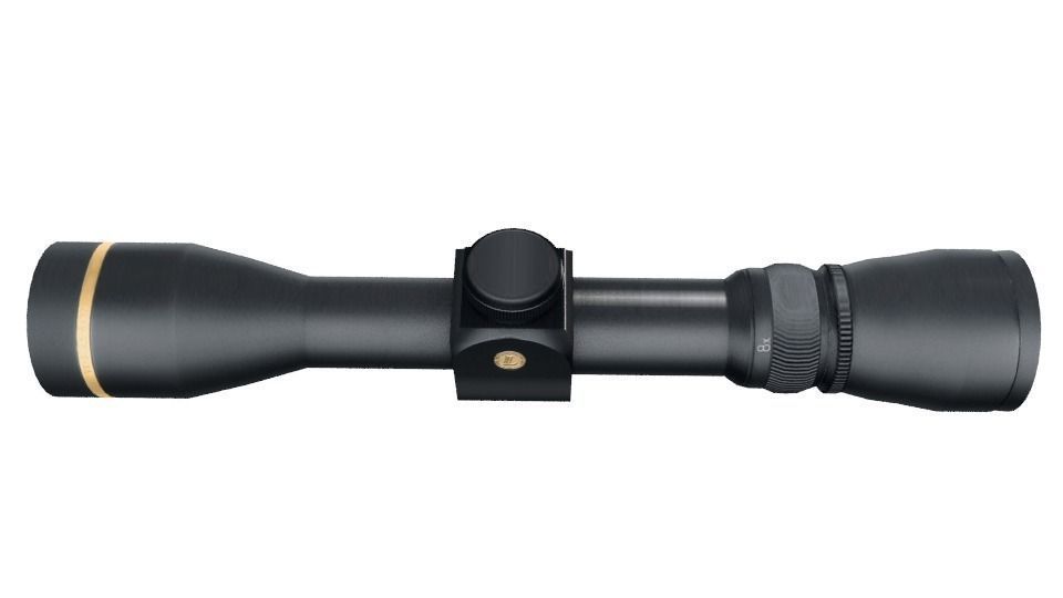 Scope rifle with dot in middle Low-poly 3D model_2