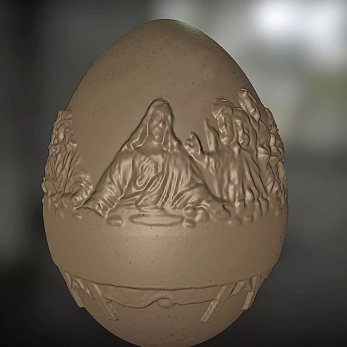 Last Supper Easter Egg 3D print model