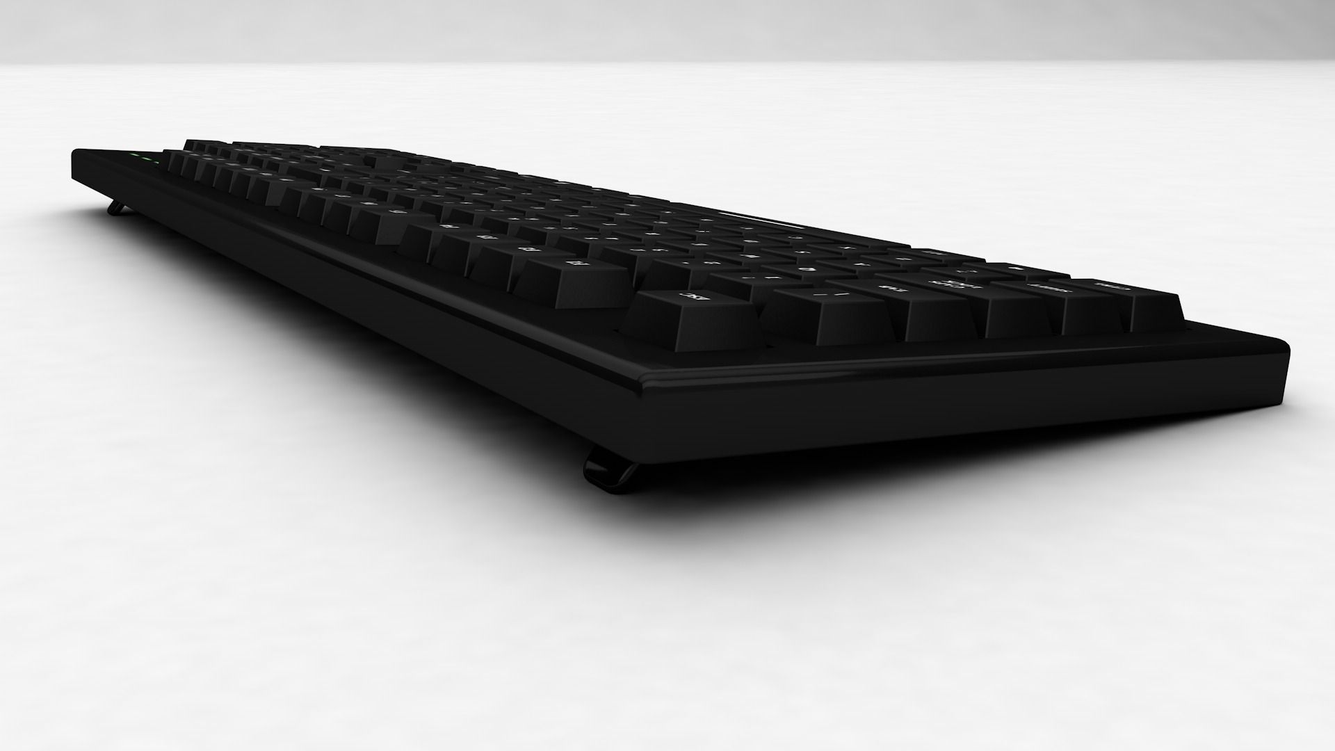 PC Keyboard 3D model_4