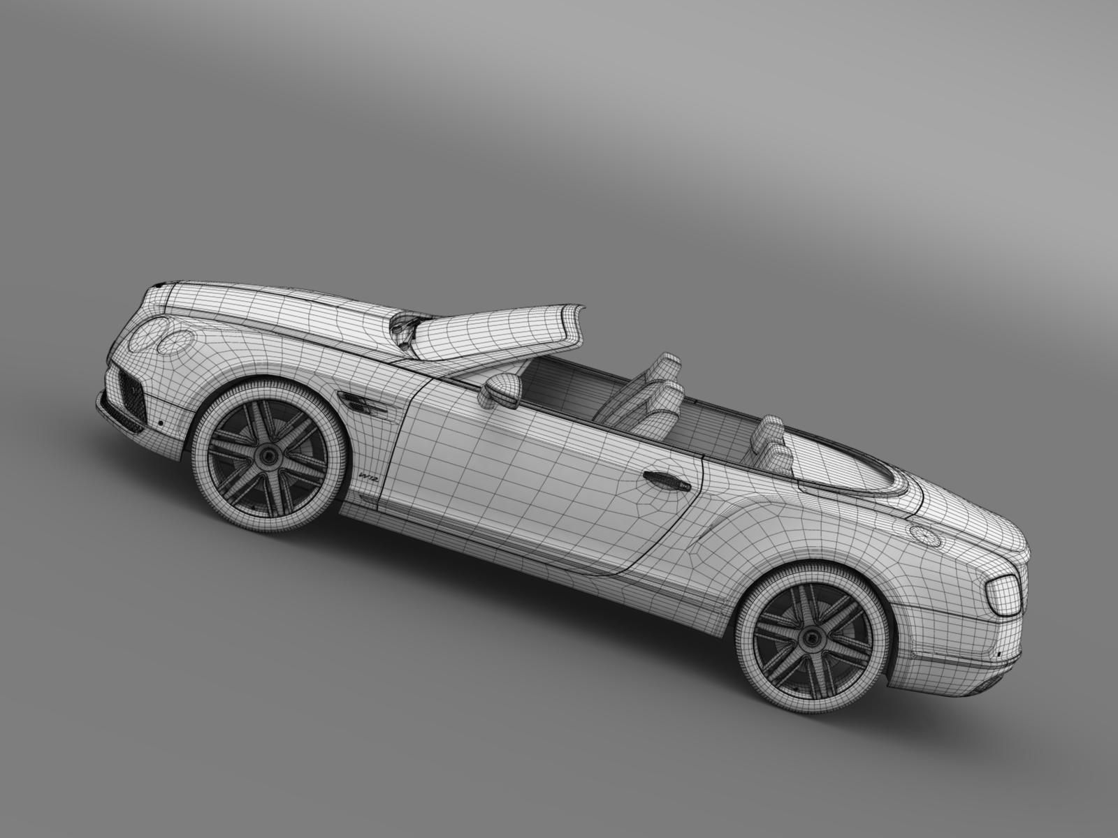 Bentley Continental GTC 2015 3D model_17