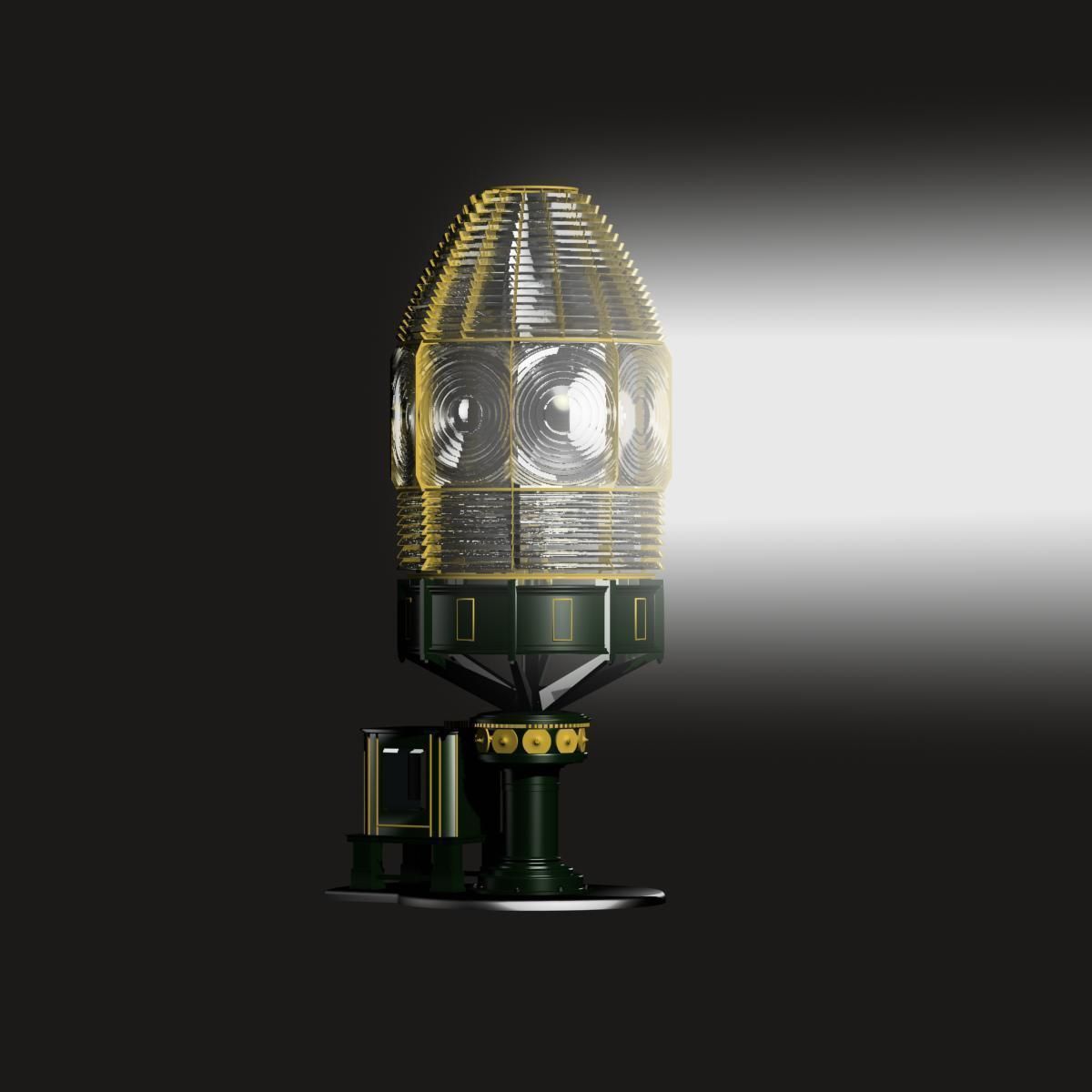 Fresnel Lens for Lighthouse 1st Oreder 3D model_7