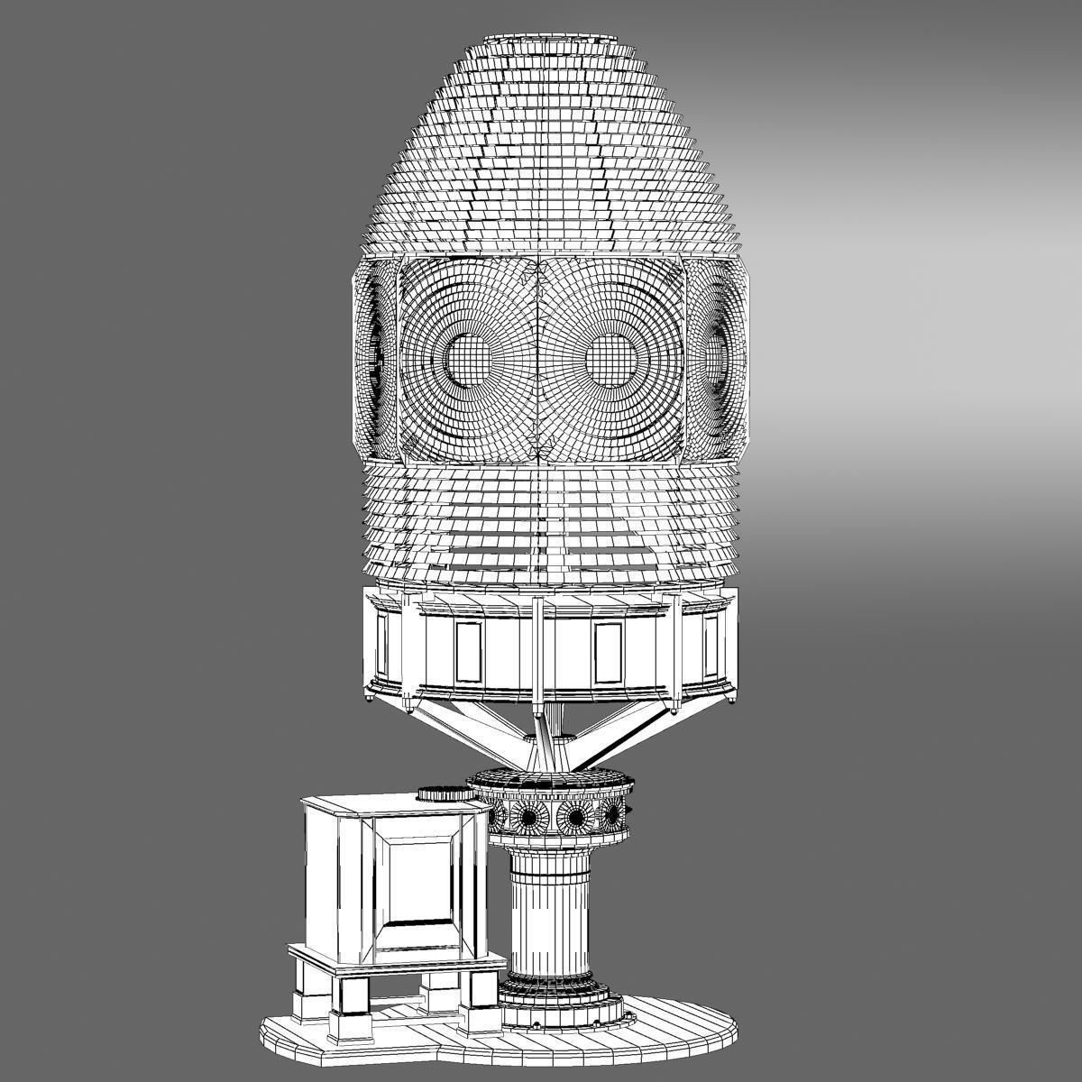 Fresnel Lens for Lighthouse 1st Oreder 3D model_9