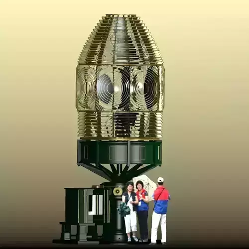 Fresnel Lens for Lighthouse 1st Oreder 3D model