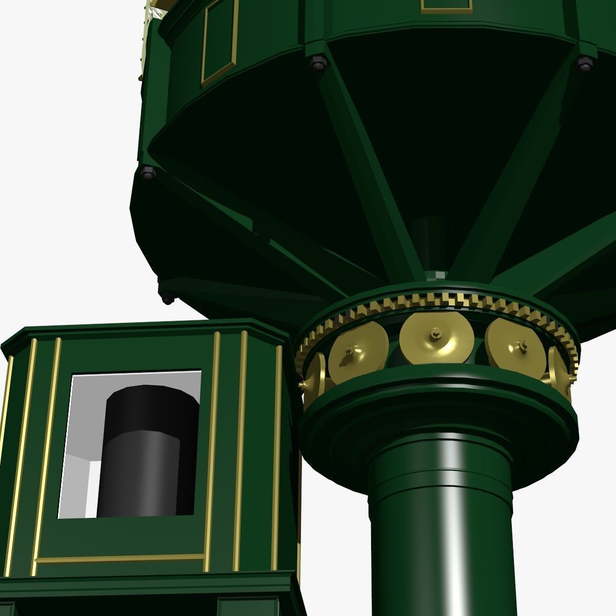 Fresnel Lens for Lighthouse 1st Oreder 3D model_6
