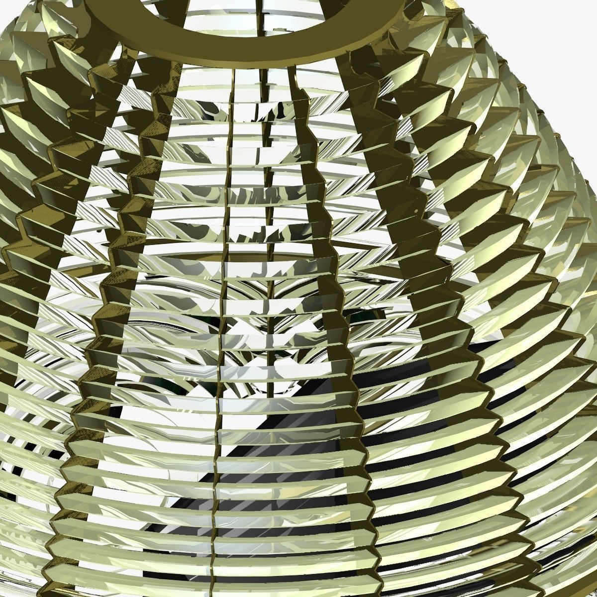 Fresnel Lens for Lighthouse 1st Oreder 3D model_1