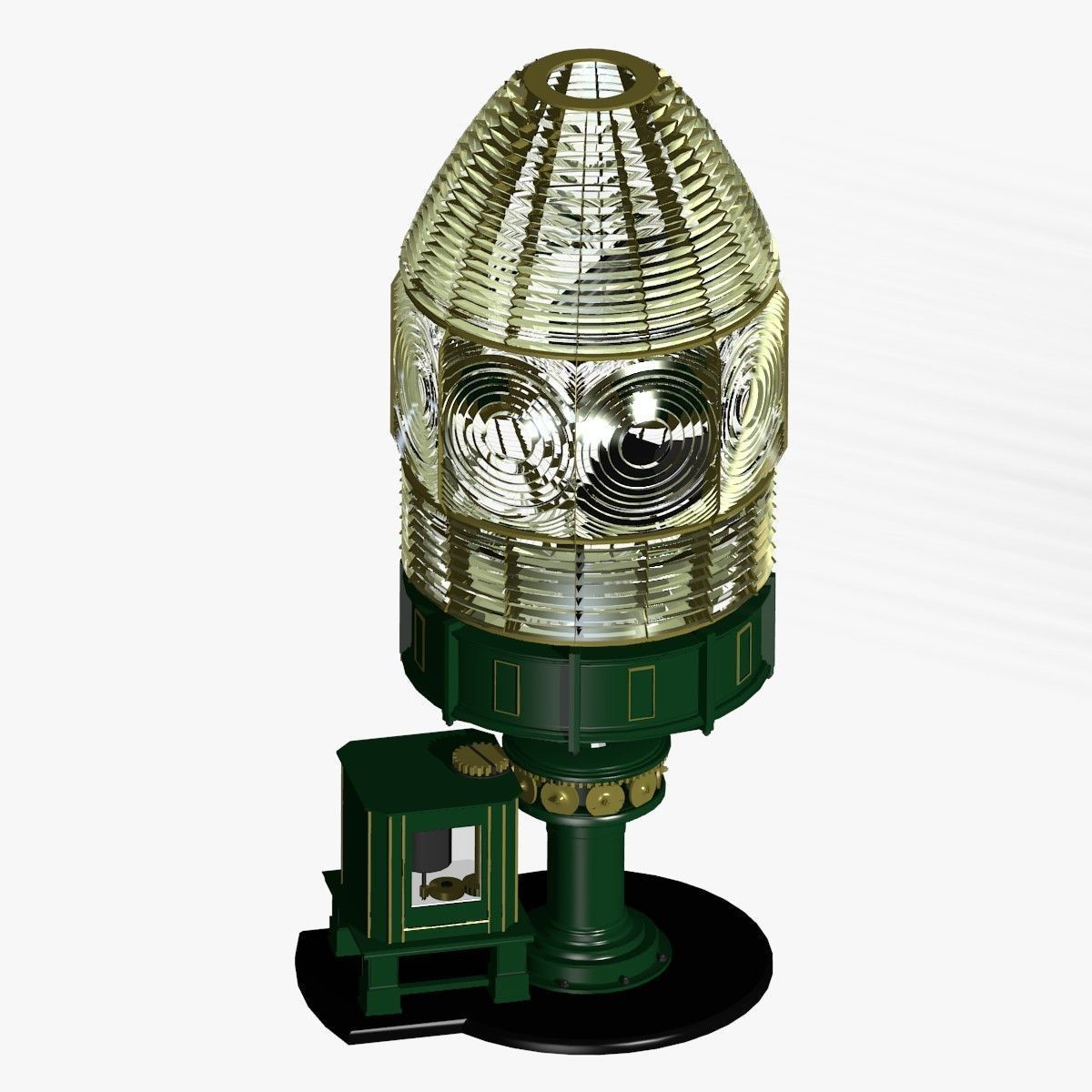 Fresnel Lens for Lighthouse 1st Oreder 3D model_5