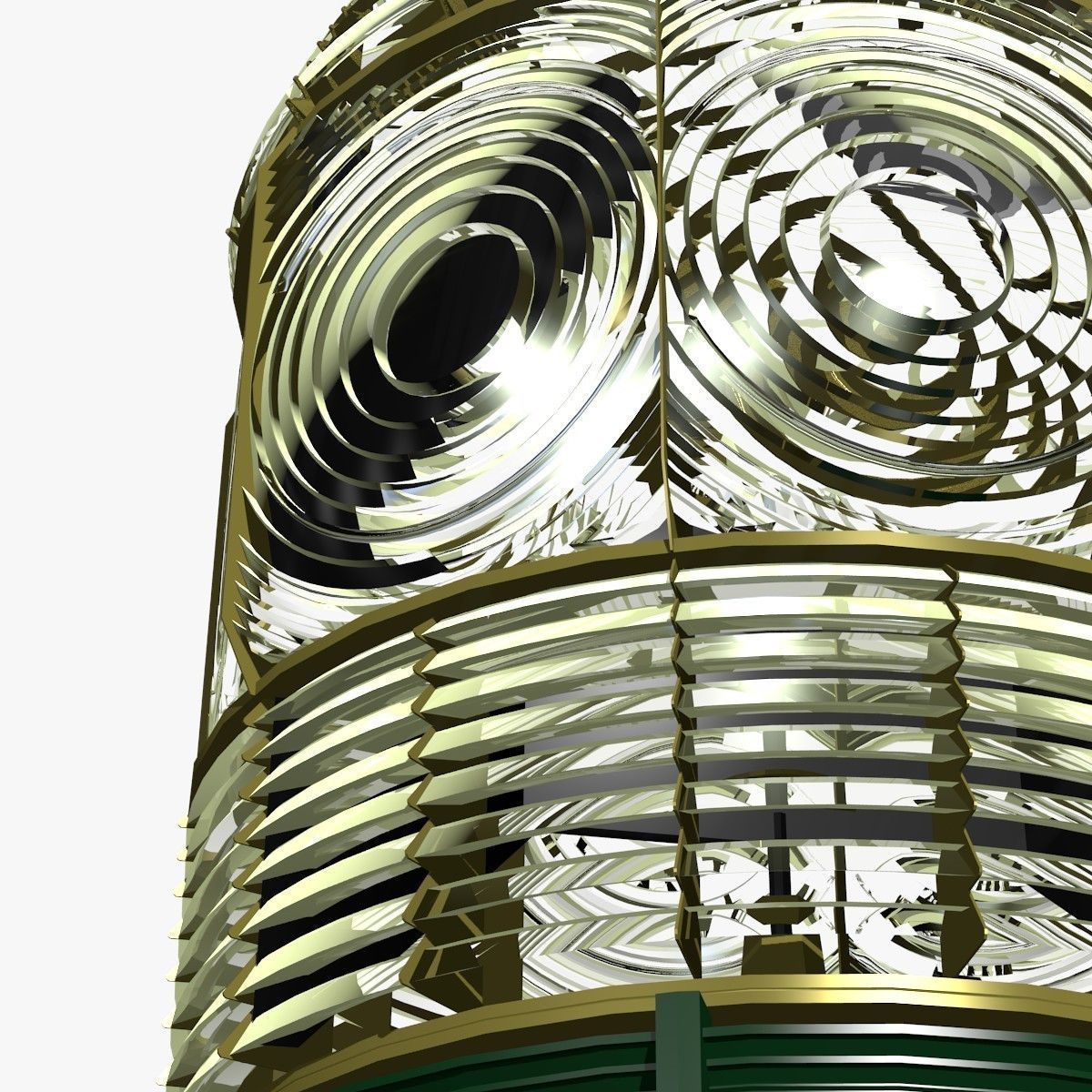 Fresnel Lens for Lighthouse 1st Oreder 3D model_2