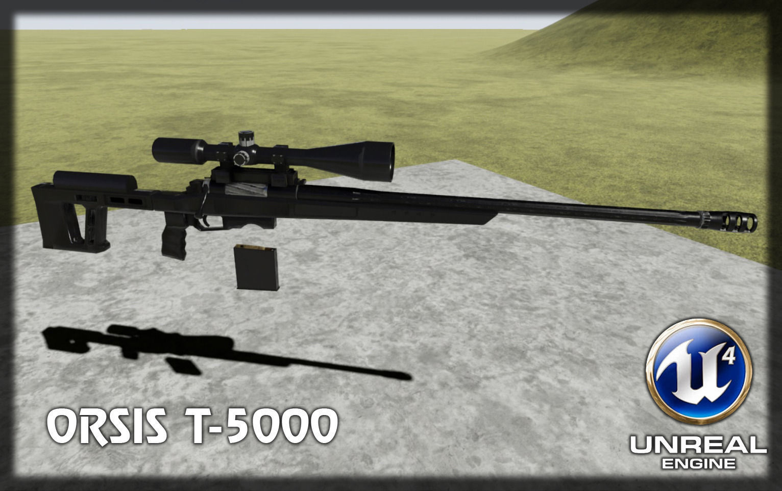 Orsis T-5000 Low-poly 3D model_0