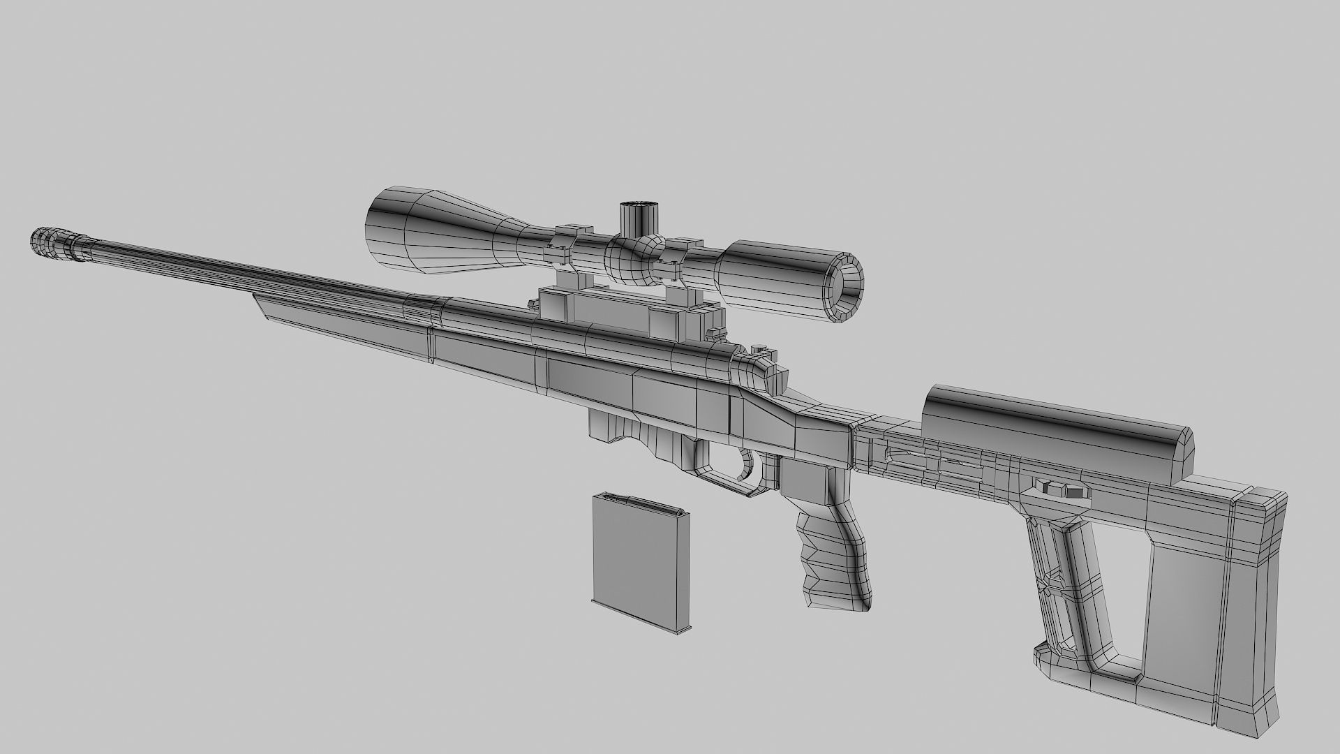 Orsis T-5000 Low-poly 3D model_2