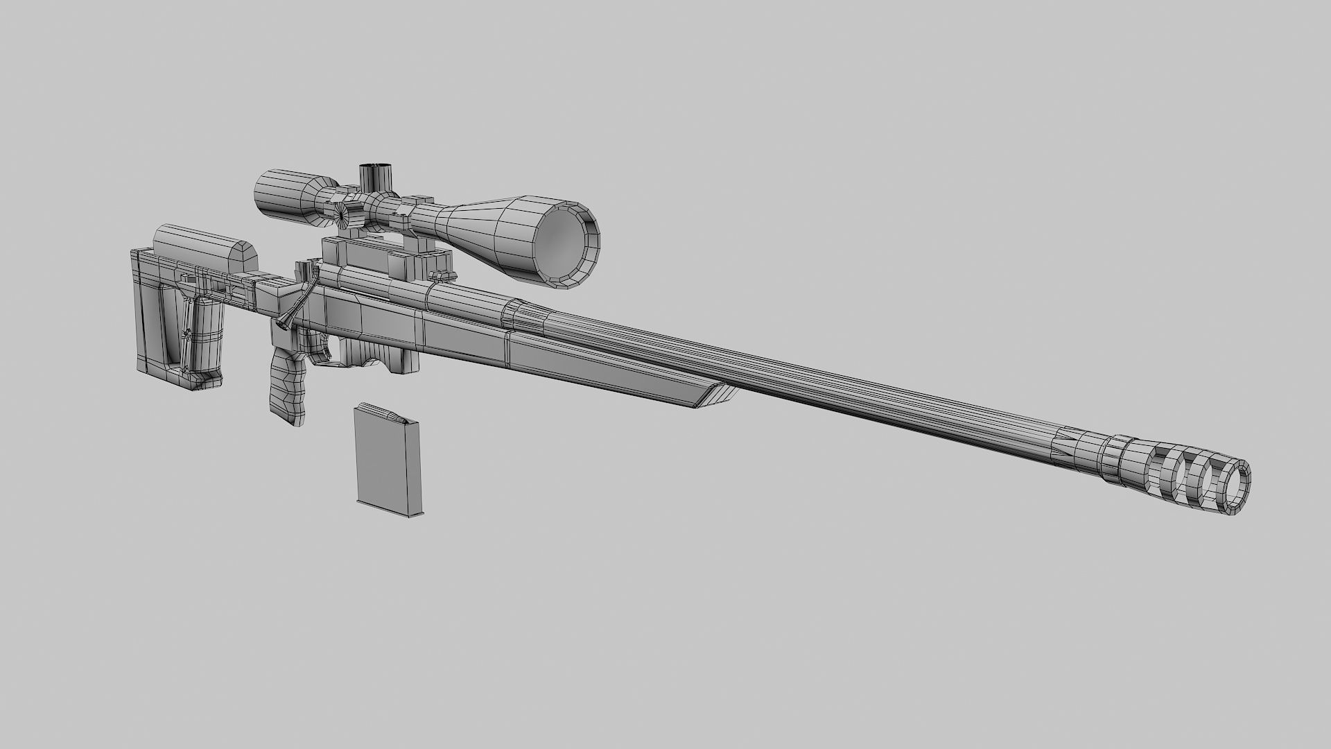 Orsis T-5000 Low-poly 3D model_1