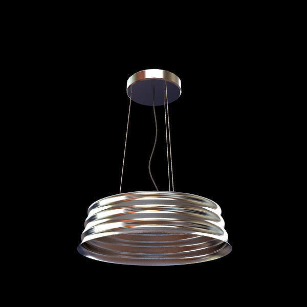 Contemporary Hanging Lamp 3D model_1