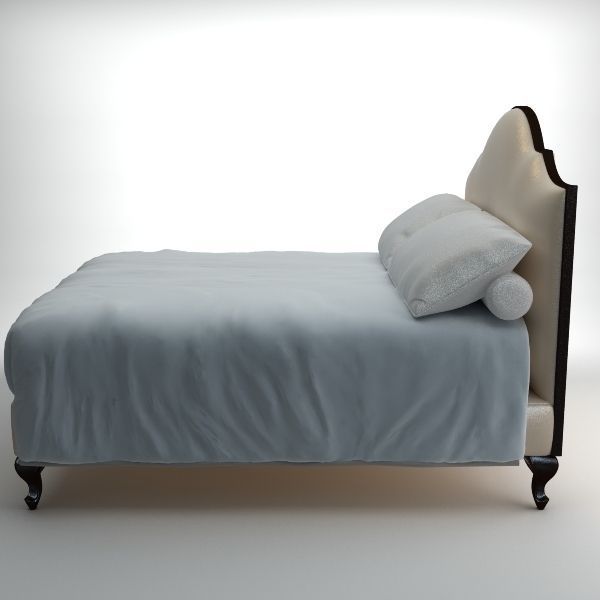 Classical bed 3D model_1