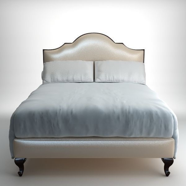 Classical bed 3D model_2