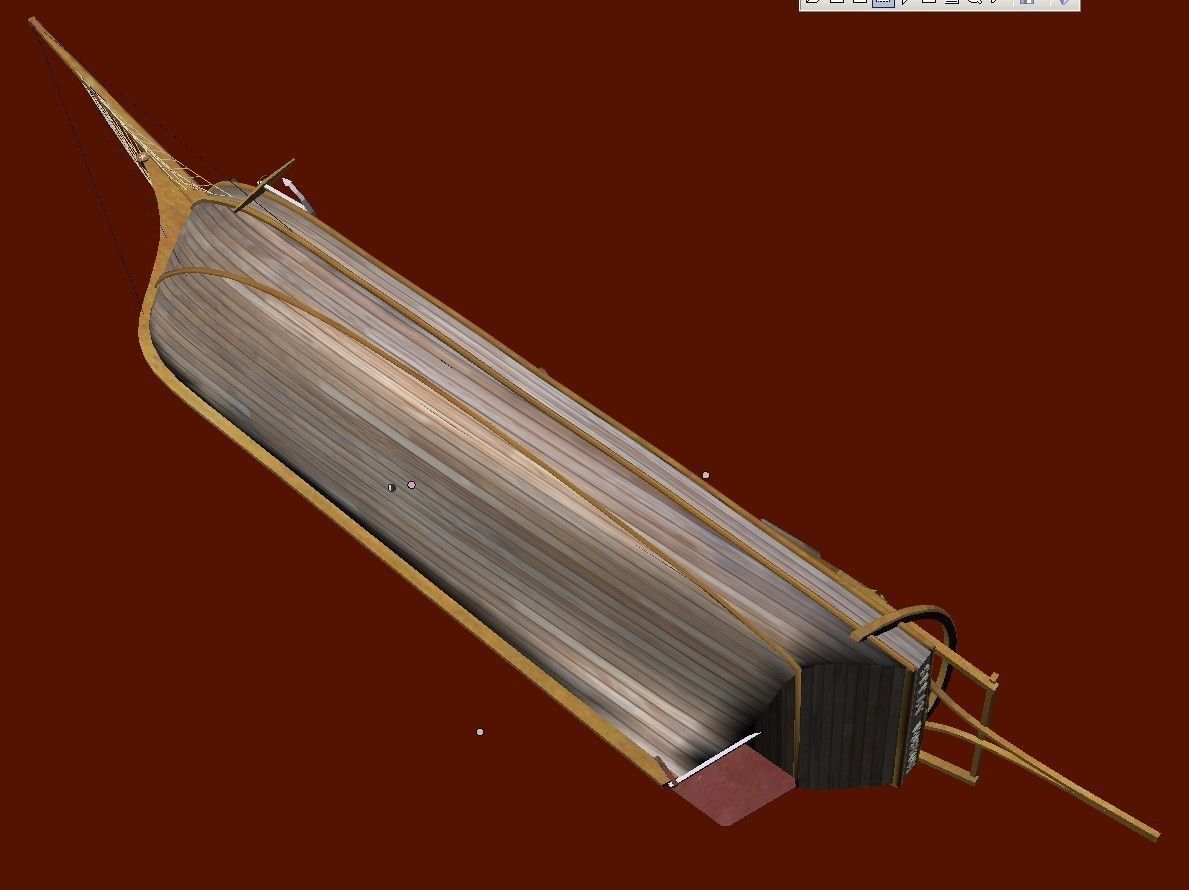 Sloop Spray of Joshua Slocum 3D model_7