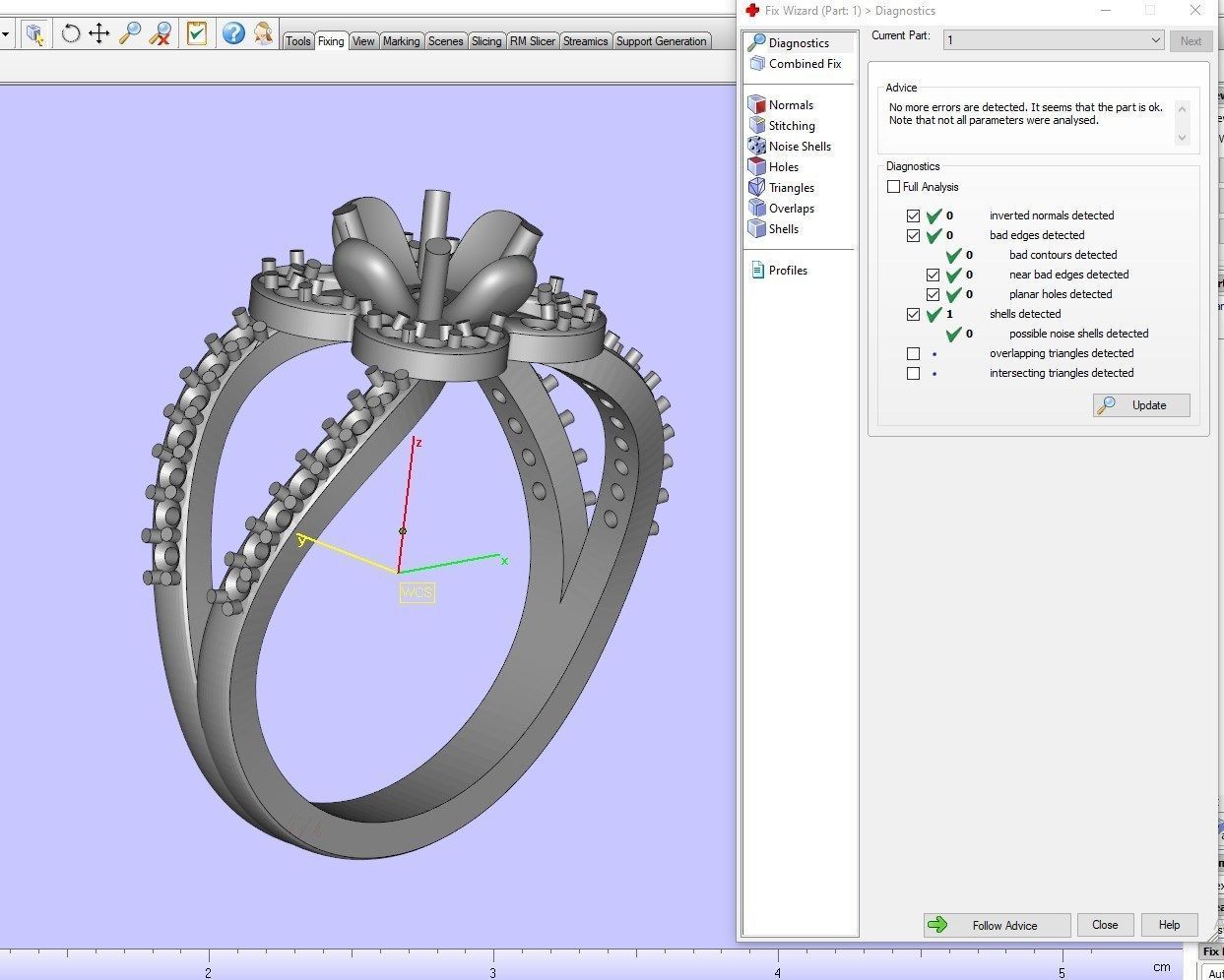 Engagement Ring Flower Gear Style Halo Diamonds -RPSV004 3D print model_18