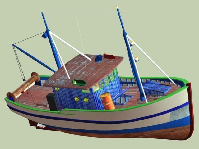 Trawler - FAO Fishing Boat 3D model_3
