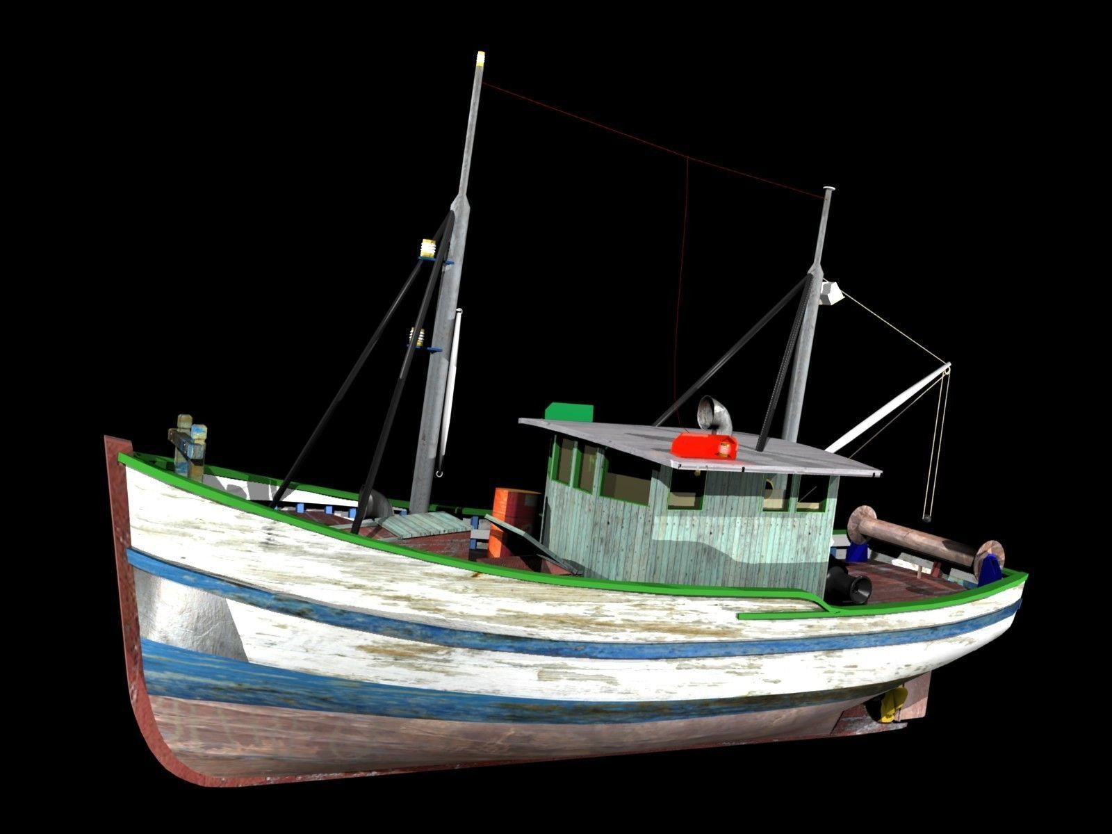 Trawler - FAO Fishing Boat 3D model_12